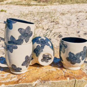 Zebra flowers mugs